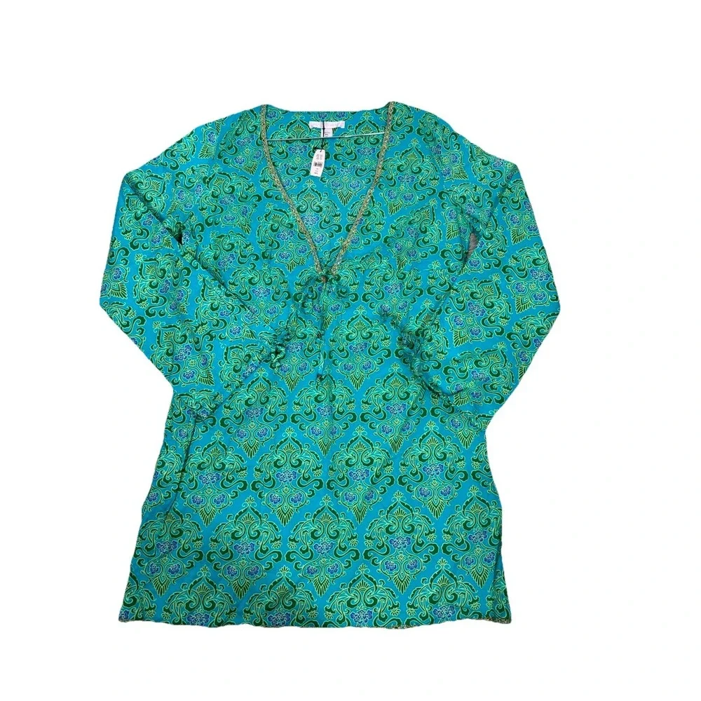 Victoria's Secret Coverup‎ Mini Dress Boho Summer Tropical Beach Resort Size M/L